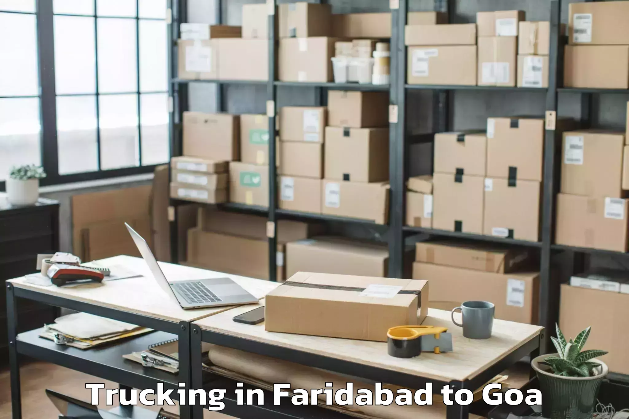 Faridabad to Saligao Trucking